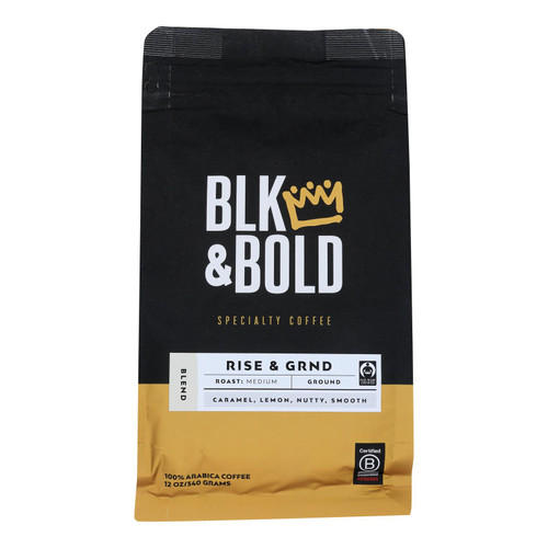 Blk & Bold - Coffee Rise Ground Medium Ground - Case Of 8-12 Oz