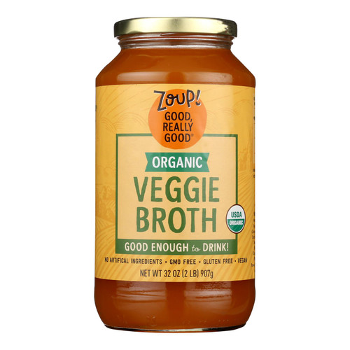 Zoup! Good Really Good - Broth Veggie - Case Of 6-32 Oz