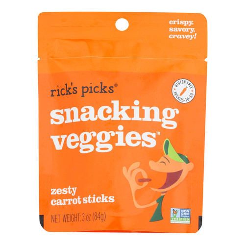 Rick's Picks - Carrots Pickled Snacking - Case Of 10-3 Oz