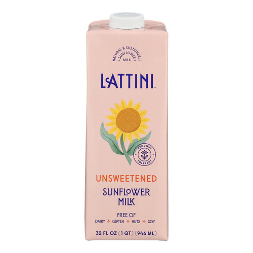 Lattini - Milk Unsweetened Sunflower - Case Of 6-32 Fluid Ounces