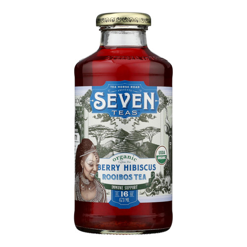 Seven Teas - Tea Organic Goji Hibiscus - Case Of 12-16 Fluid Ounces