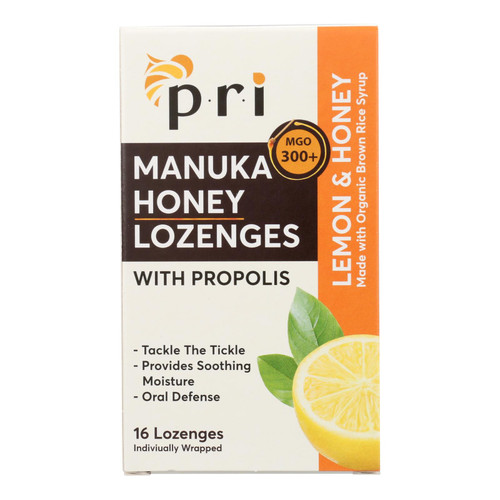 Pacific Resources International - Lozenges Organic Lemon & Honey - 1 Each-16 Count
