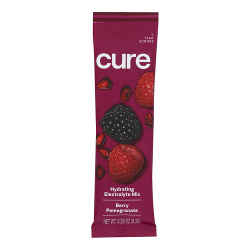 Cure Hydration - Hydration Drink Mix Berry Pomegranate - Case Of 8 - 0.29 Oz