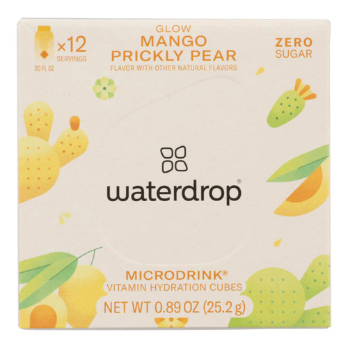 Waterdrop - Microdrink Glow Mango Pear - Case Of 6 - 0.85 Ounces
