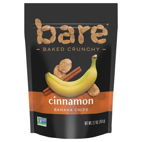 Bare Fruit - Banana Chips Cinnamon - Case Of 12 - 2.7 Ounces
