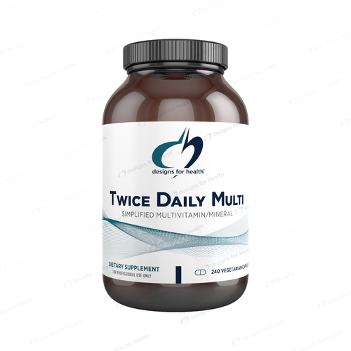 Twice Daily Multi by Designs for Health 240 capsules