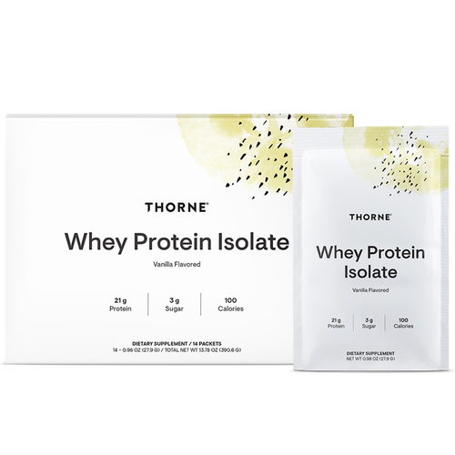 Whey Protein Isolate Vanilla by Thorne 14 packets