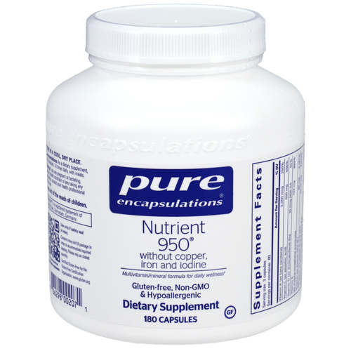 Nutrient 950 without Copper, Iron & Iodine by Pure Encapsulations 180 capsules