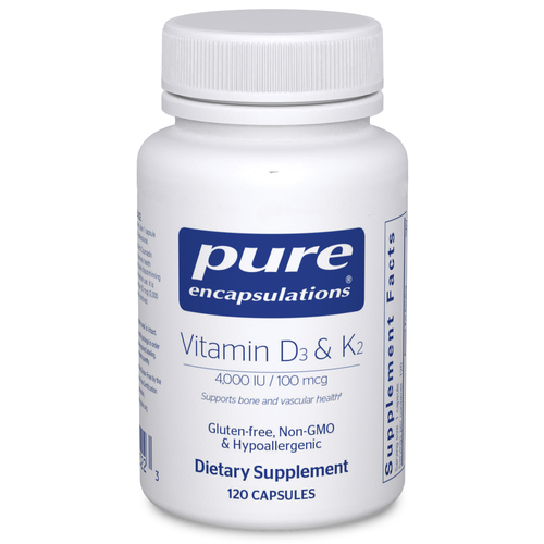 Vitamin D3 & K2 by Pure Encapsulations 120 capsules