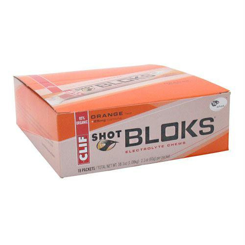 Clif Bar Shot Bloks Electrolyte Chews Orange