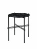 TS COFFEE TABLE BLACK BASE MARBLE TOP