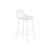 Fiber Bar Stool with Back and Tube Base Fiber Bar Stool with Back and Tube Base