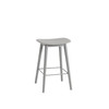 FIBER BAR STOOL WITH WOODEN BASE