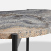 LA TERRA SIDE TABLE GREY TRAVERTINE