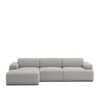 CONNECT SOFT SOFA - 3 SEATER WITH CHAISE LOUNGE