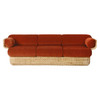 BASKET SOFA FULLY UPHOLSTERED 3 SEATER