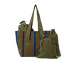 YARD BAG OLIVE/ BRIGHT BLUE