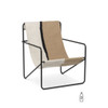 Ferm Living Desert Lounge Chair Black / Soil Ex Floor Stock