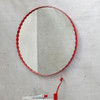 Arc Mirror Round Red