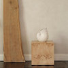 Burl Cube Side Table