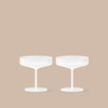 Ripple Champagne Saucer Frosted - Set of Two