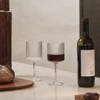 Ripple Red Wine Glasses  - Clear Set of Two