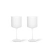 Ripple Red Wine Glasses  - Frosted Set of Two