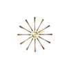 Vitra Spindle Wall Clock Walnut