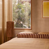 L&M Home Pip Baked Clay Grand Linen Bolster Cushion