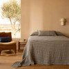 L&M Home Bonita Indigo Pure Linen Cushion