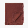 L&M Home Ava Maple Pure Linen Throw
