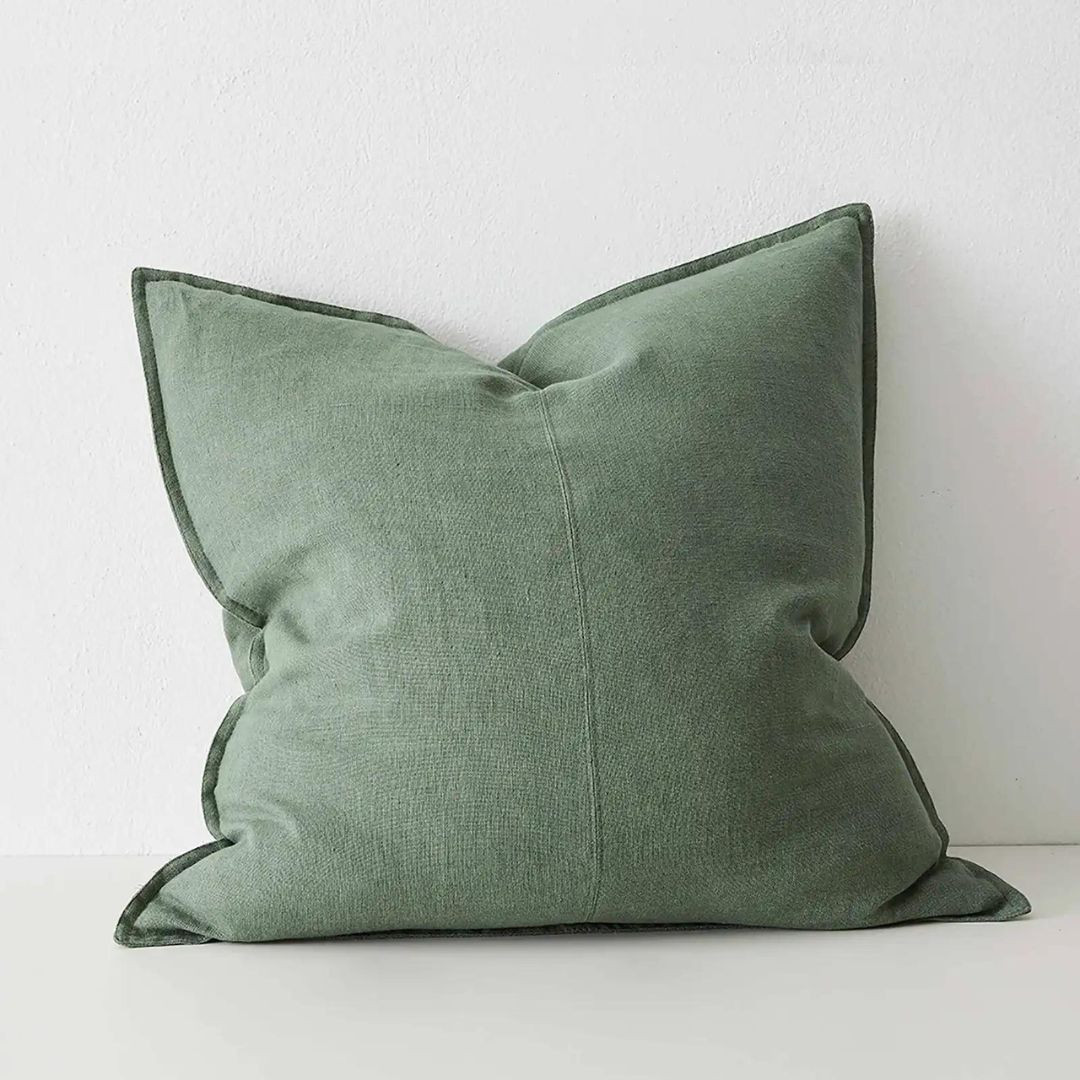 Como Linen Cushions | Forest