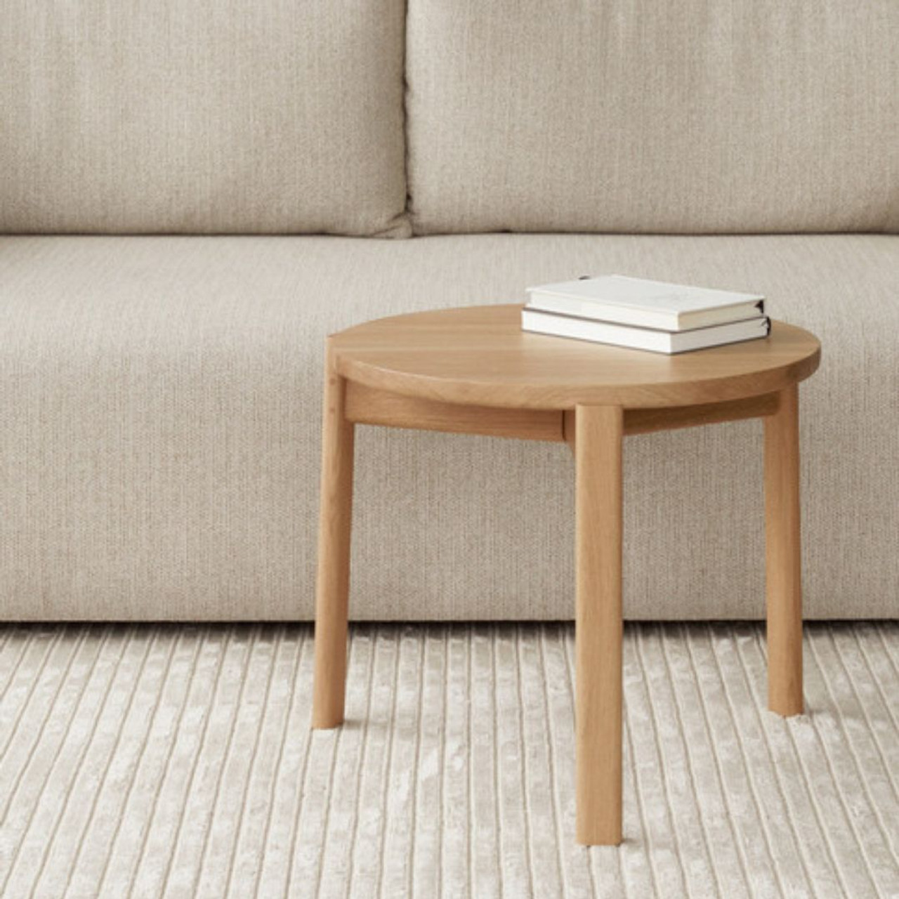 Audo Copenhagen Turning Table, white oak