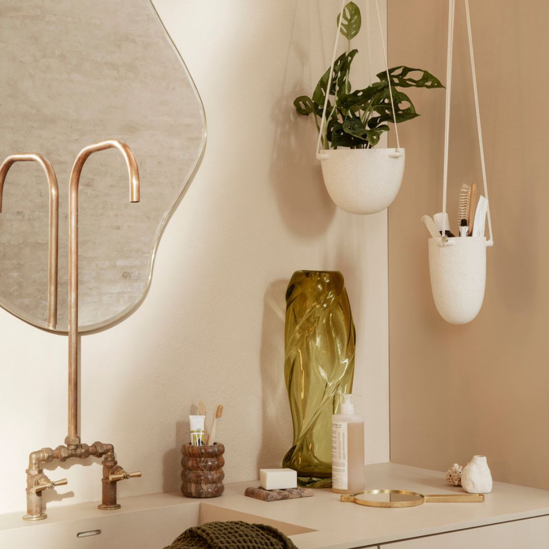 Pond Mirror Large Brass | Ferm Living