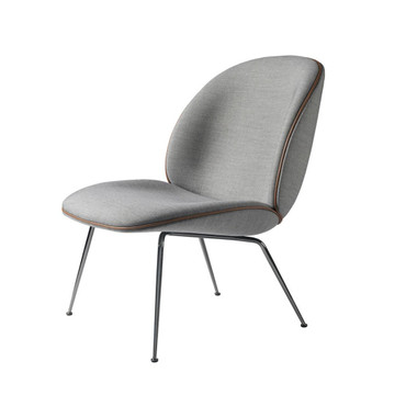 BEETLE LOUNGE CHAIR UPHOLSTERED CONIC BASE