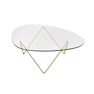 PEDRERA COFFEE TABLE BRASS BASE