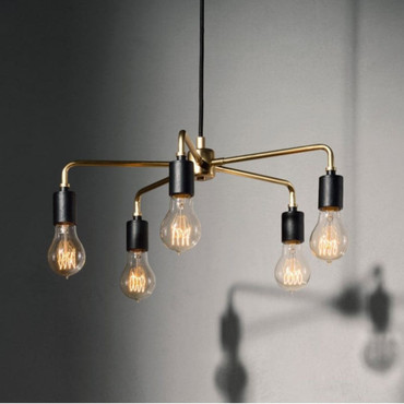 LEONARD TRIBECA CHANDELIER BRASS