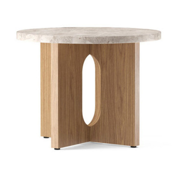 Androgyne Side Table Natural Oak/Kunis Breccia Stone Sale