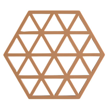 Hexagon Trivet 16cm Light Terracotta