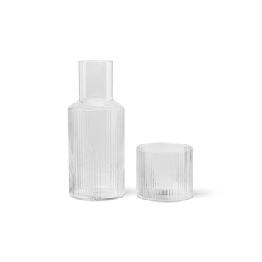 Ripple Small Carafe Set Clear