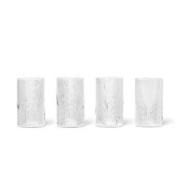 Ripple Verrines Set of Four Clear