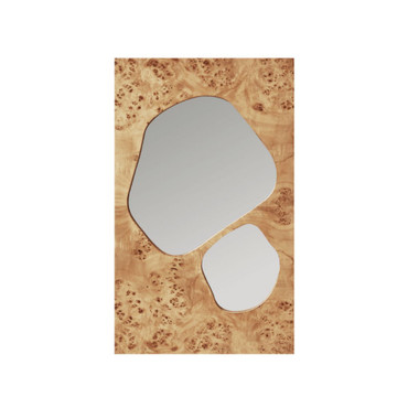 Folia Mirror Natural Burl Medium