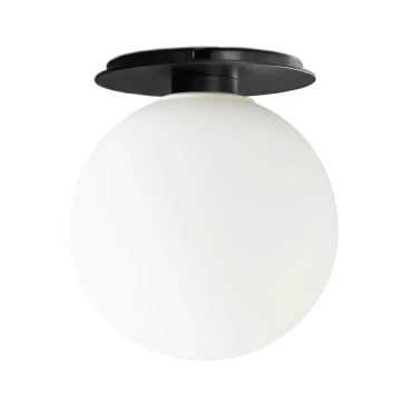 Audo Copenhagen TR Bulb Ceiling/ Wall lamp Black/ Matt Opal