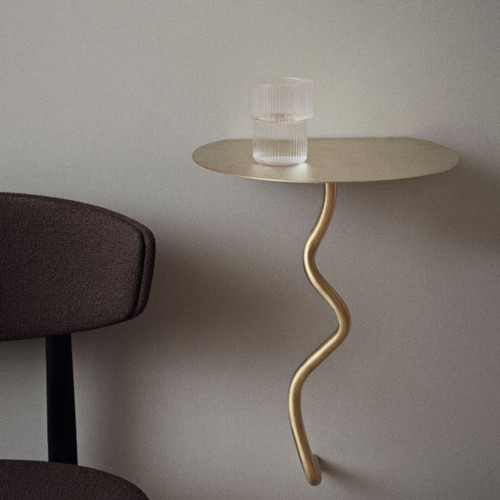 CURVATURE WALL TABLE BRASS