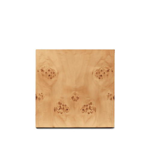 Burl Cube Side Table