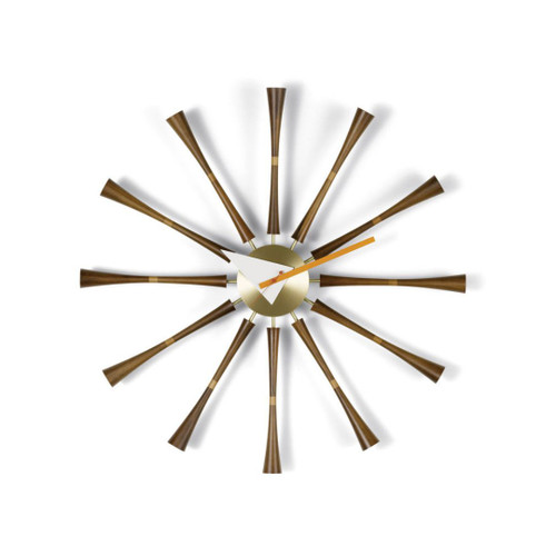 Vitra Spindle Wall Clock Walnut