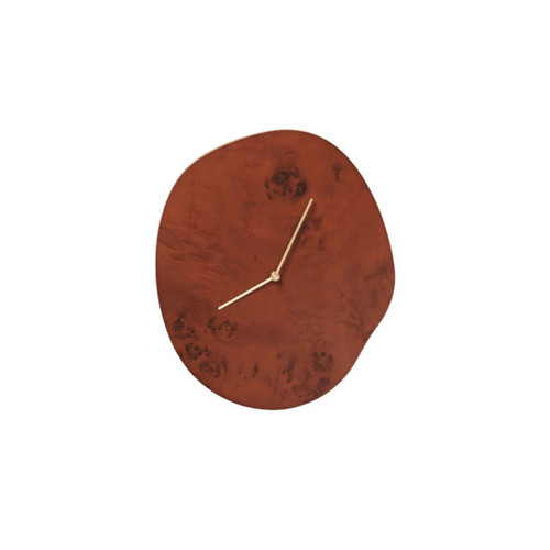 Ferm Living Melt Clock Dark Stained Burl