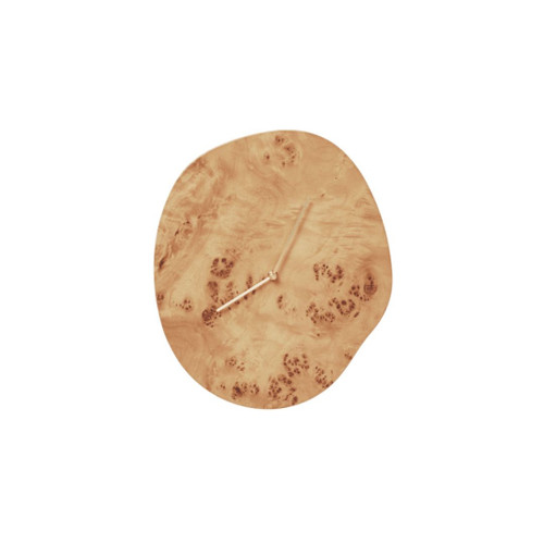 Ferm Living Melt Clock Natural Burl