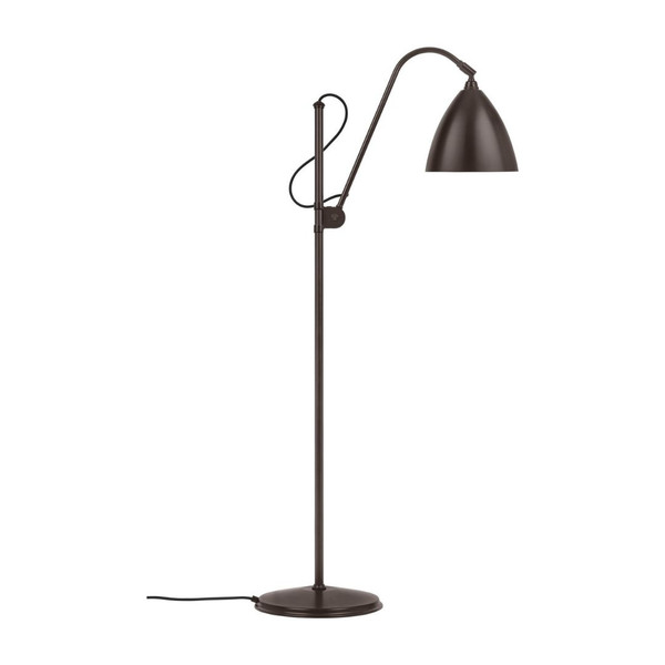 BL3 Small Floor Lamp Black Brass Base | Gubi
