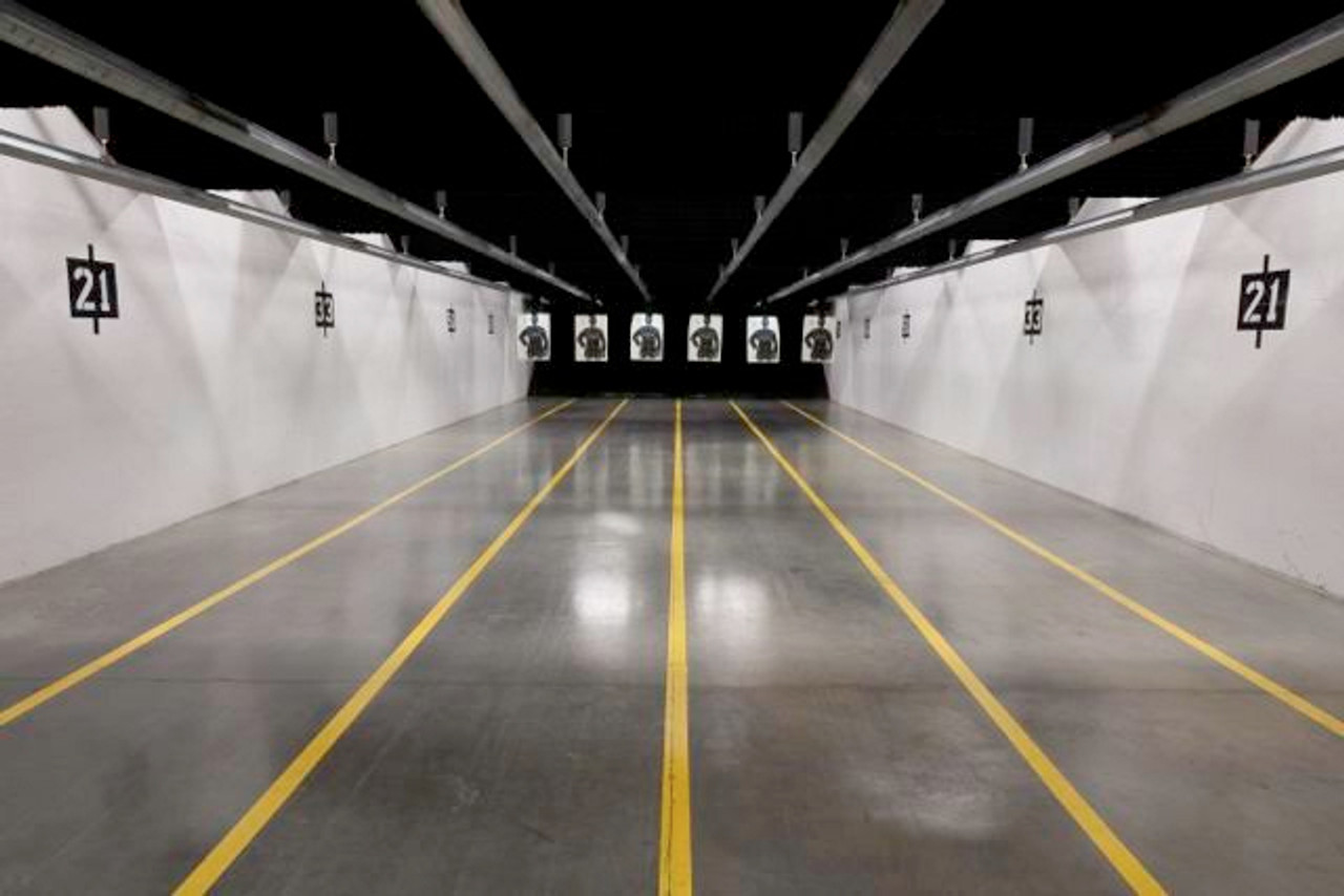 Gun Range with Shooting Lanes 